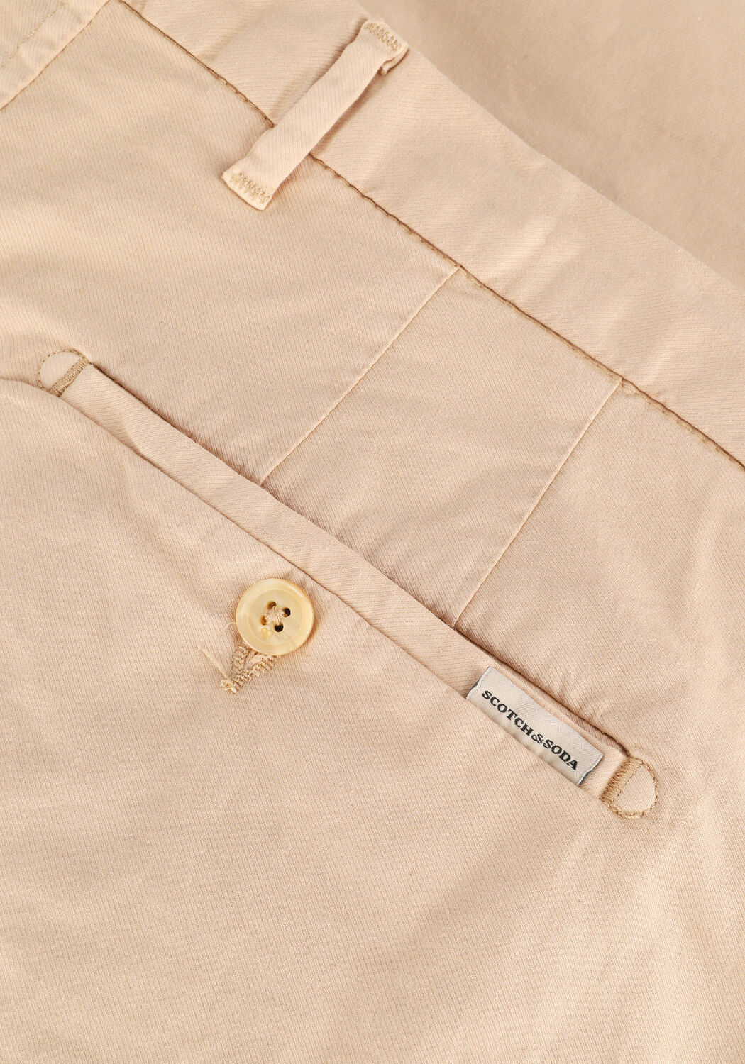 Zand SCOTCH & SODA Korte broek STUART GARMENT-DYED PIMA COTTON-BLEND SHORT - large