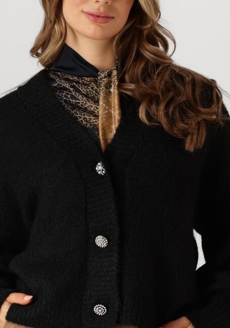 Zwarte SUMMUM Vest FANCY BUTONS CARDIGAN COZY - large