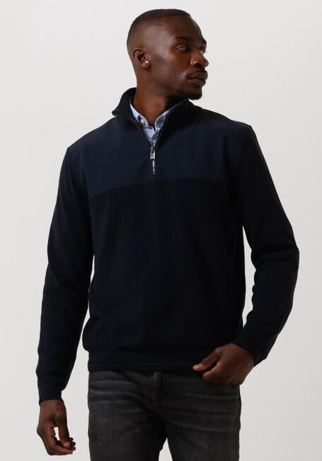 BOSS Pull FUSIONE Bleu foncé - large