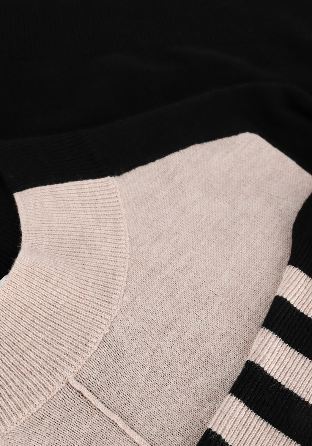 SUMMUM Pull COLOURBLOCK SWEATER EXTRA FINE en blanc - large