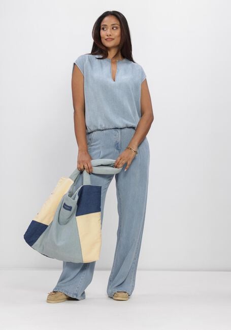 Lichtblauwe ANOTHER LABEL Tops & T-shirts ALAURORE DENIM TOP S/L - large