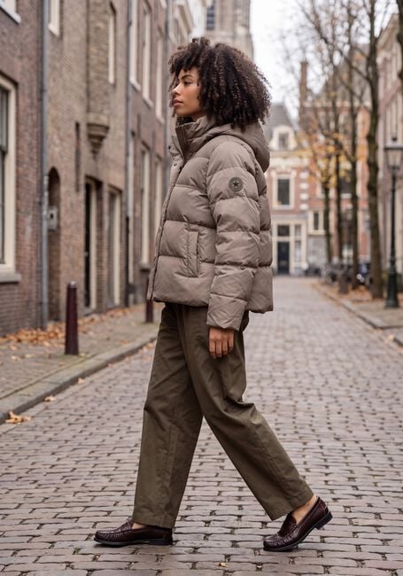 Taupe AIRFORCE Gewatteerde jas CARLY JACKET - large