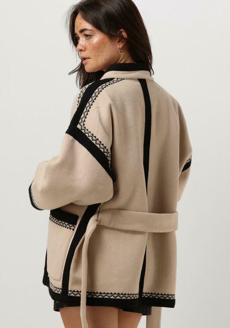 ANTIK BATIK Gilet WILMA JACKET en beige - large