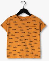 LÖTIEKIDS T-shirt TSHIRT SHORT SLEEVE FISHES en jaune - medium
