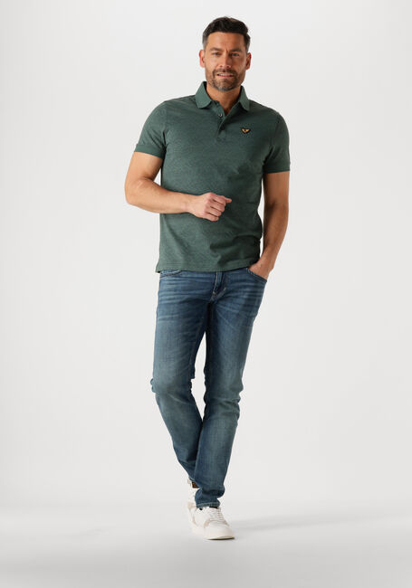 Groene PME LEGEND Polo SHORT SLEEVE POLO JACQUARD JERSEY - large