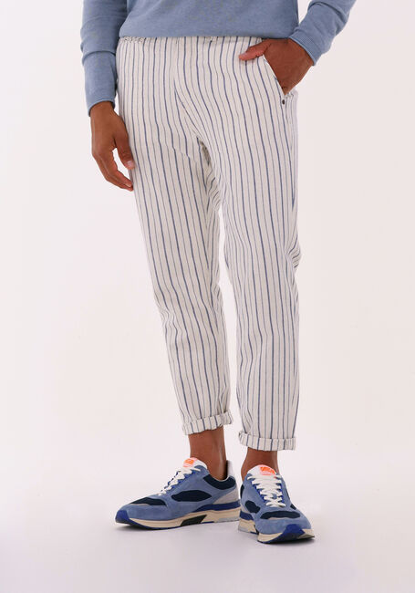 Gebroken wit CAST IRON Chino CUDA RELAXED TAPERED YARN DYED STRIPE - large