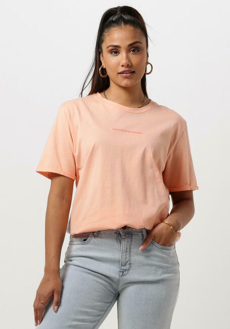 MSCH COPENHAGEN T-shirt MSCHTERINA ORGANIC SMALL LOGO TEE en orange - large
