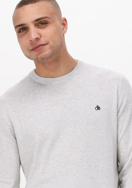 Gebroken wit SCOTCH & SODA Trui CLASSIC CREWNECK PULLOVER - large