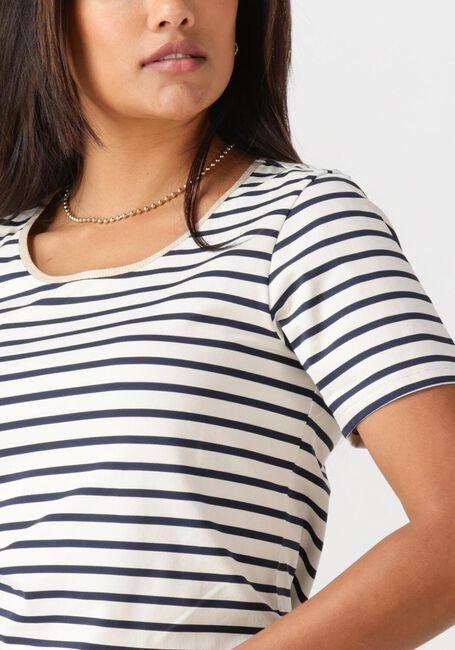 NUKUS T-shirt TIRZA TOP STRIPE en bleu - large