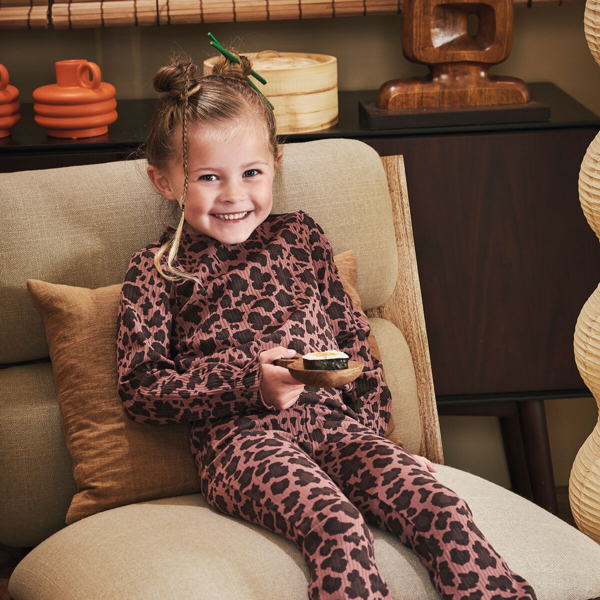 Z8 Pantalon &eacute;vas&eacute; PHILEINE en marron - large