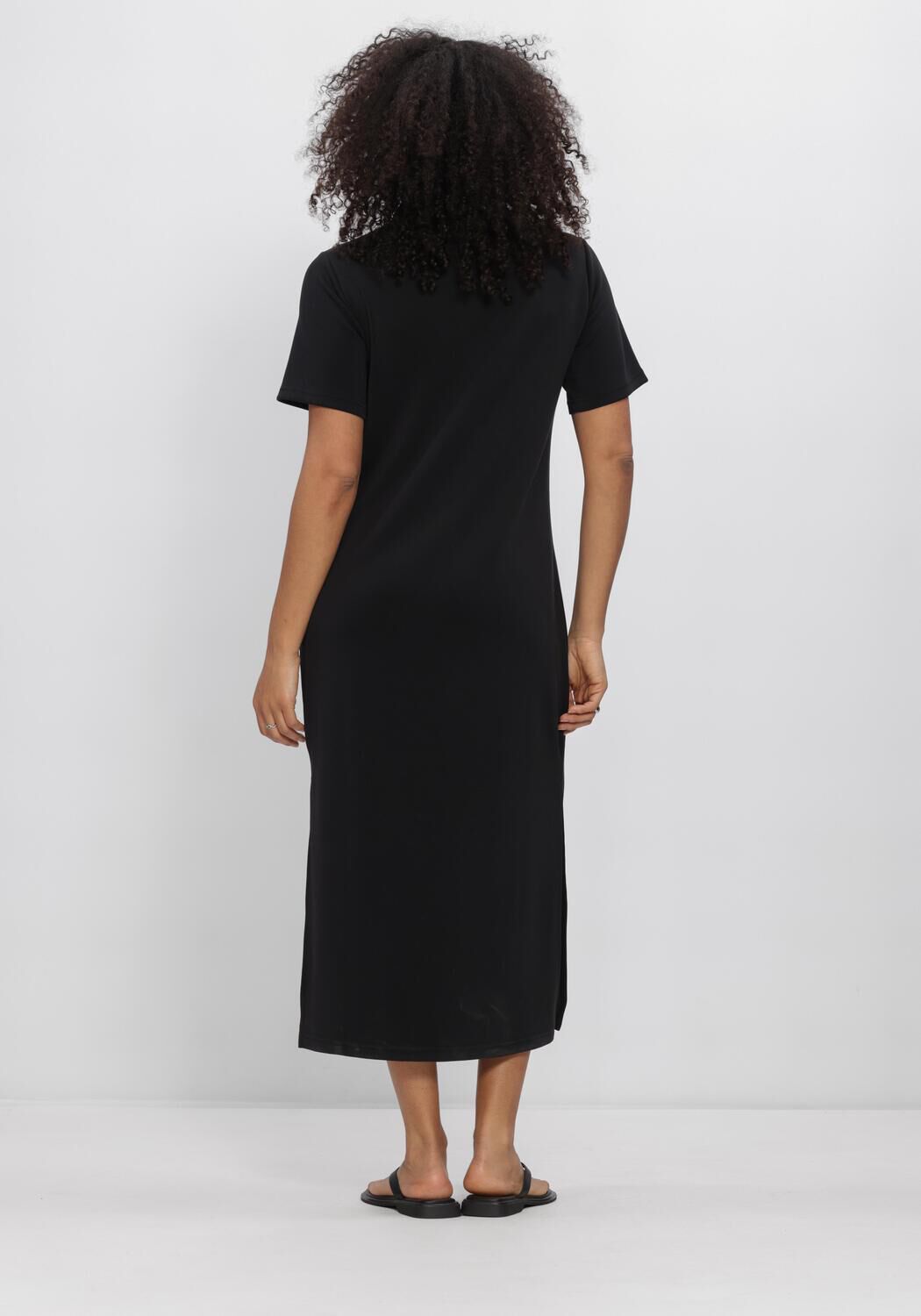 MY ESSENTIAL WARDROBE Robe midi MWHELLE POLO LONG DRESS en noir - large