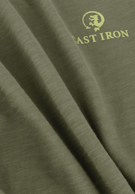 CAST IRON T-shirt SHORT SLEEVE R-NECK SLUB JERSEY en vert - large