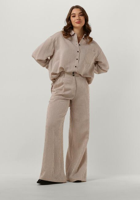 Zand ACCESS Wijde broek PANTS WITH STRIPES Zand ACCESS Wijde broek PANTS WITH STRIPES - large