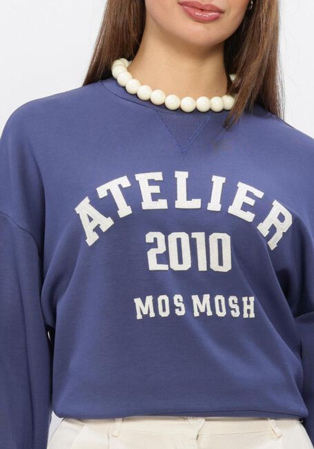 MOS MOSH Chandail MMNIMA O-LS  SWEATSHIRT en bleu - large