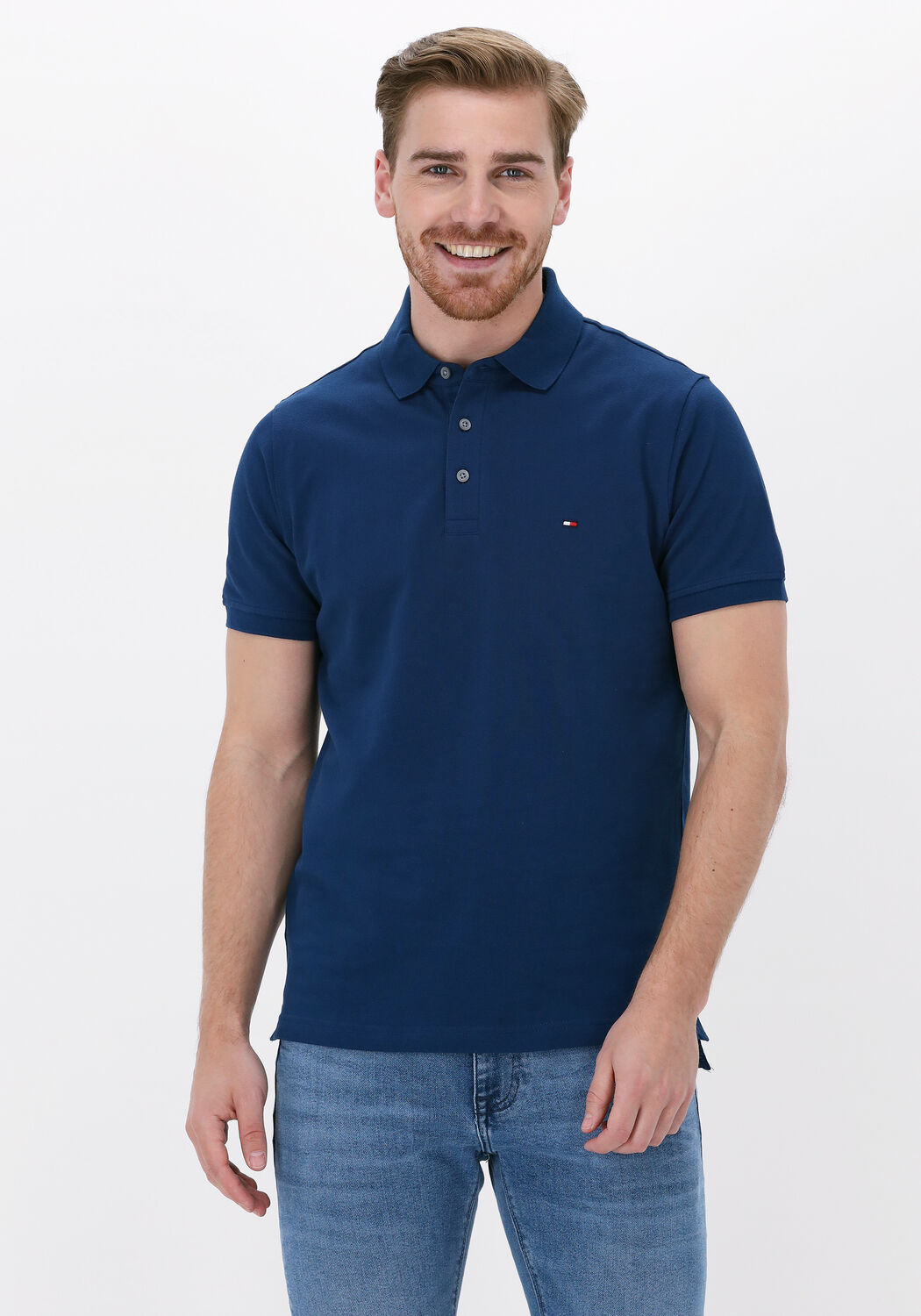 Tommy hilfiger online polo donkerblauw