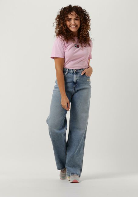TOMMY JEANS T-shirt OTHER KNIT TOPS en rose - large