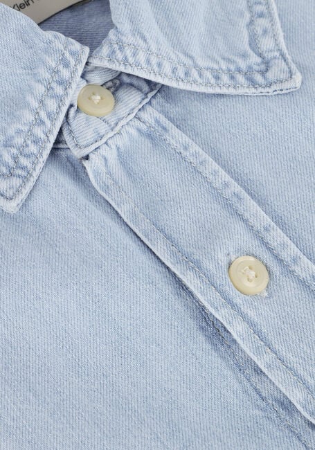 Lichtblauwe CALVIN KLEIN Mini jurk TENCEL LOOSE SHIRT DENIM DRESS Lichtblauwe CALVIN KLEIN Mini jurk TENCEL LOOSE SHIRT DENIM DRESS - large