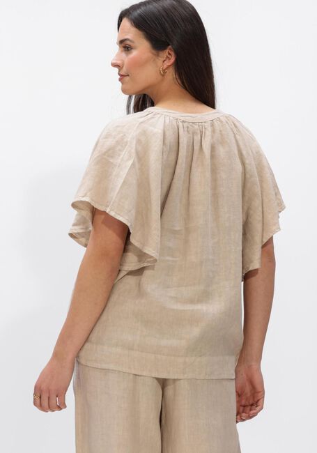 BY-BAR Haut VINA LINNEN BLOUSE Sable - large