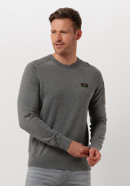 PME LEGEND Pull R-NECK AMERICAN CLASSIC KNIT en gris - large