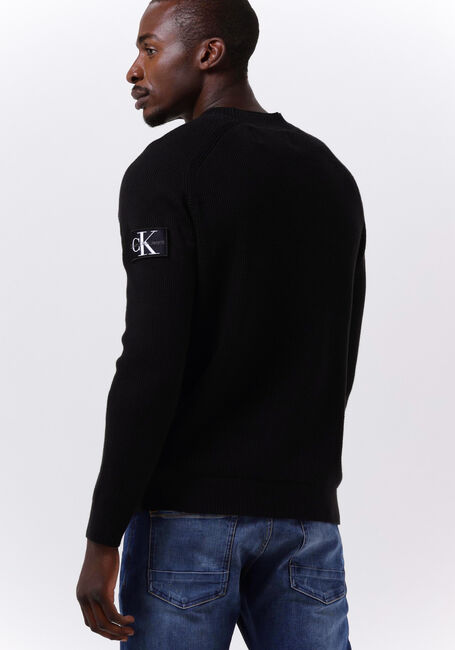 CALVIN KLEIN Chandail MONOLOGO BADGE SWEATER en noir - large