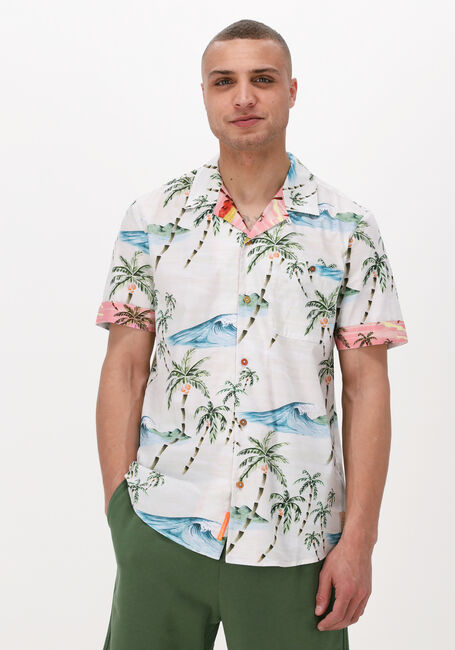 Gebroken wit SCOTCH & SODA Casual overhemd SEASONAL PRINTED HAWAIIAN DETAILED SHIRT - large