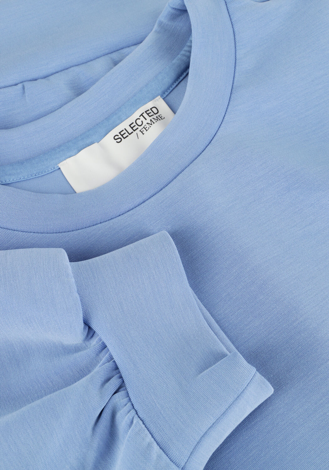 Blauwe SELECTED WOMEN Top SLFTENNY 3/4 SWEAT TOP - large