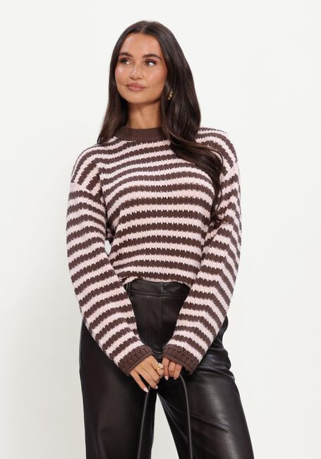 Y.A.S. Pull YASPORTA LS KNIT PULLOVER S en marron - large