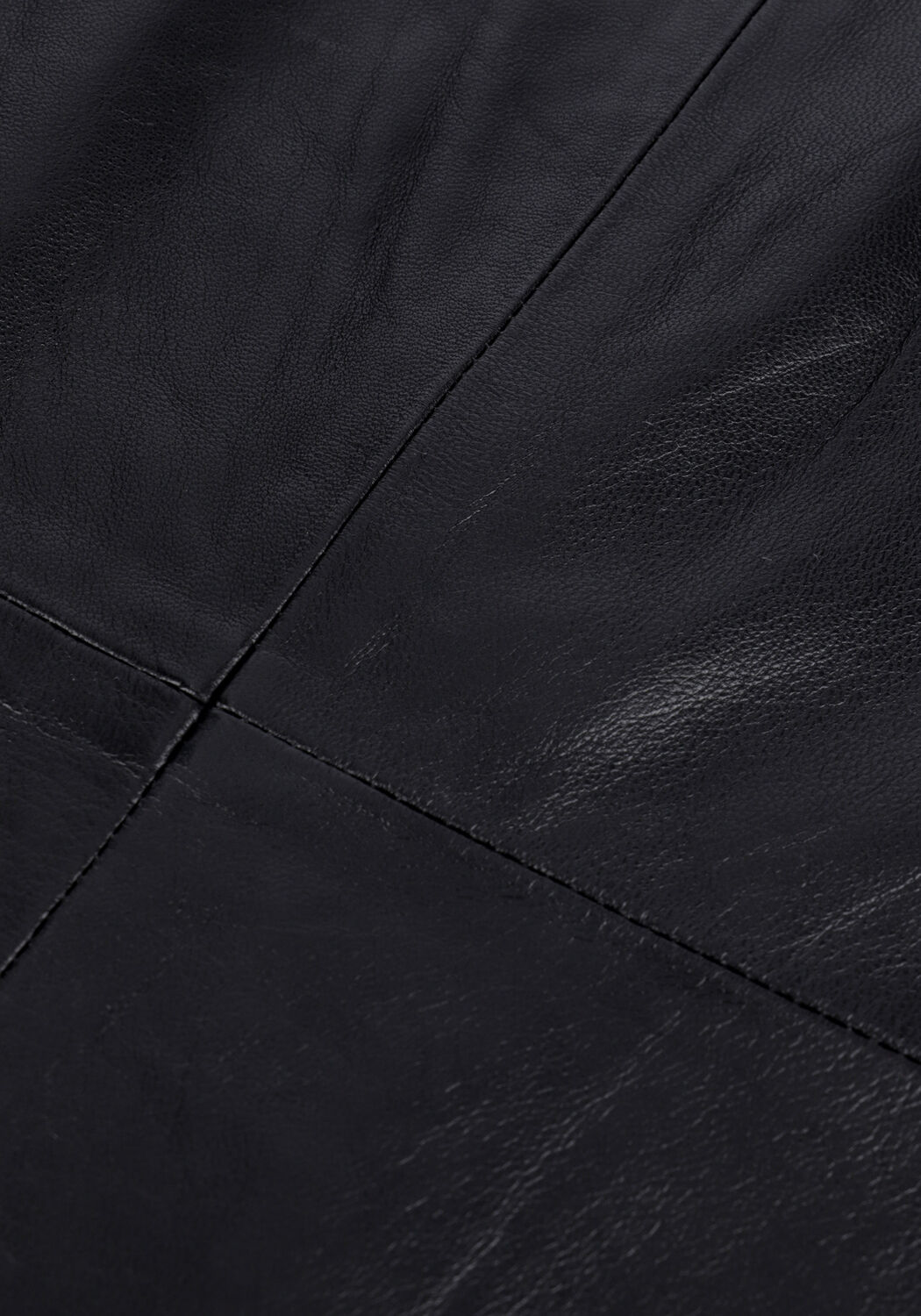 Zwarte NOTES DU NORD Top DEBBIE LEATHER TOP - large