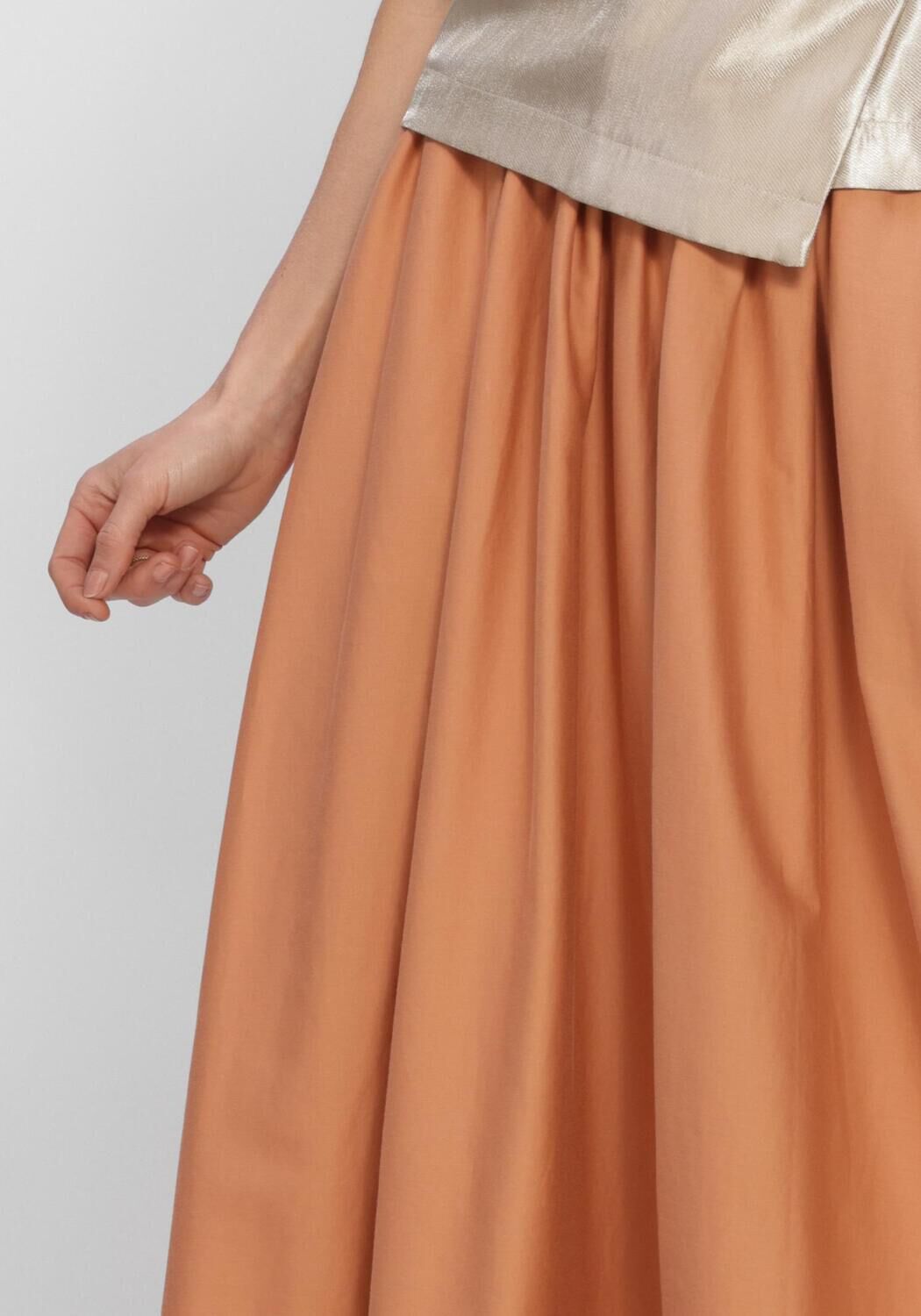 EST'SEVEN Jupe maxi AYLIN SKIRT en orange - large