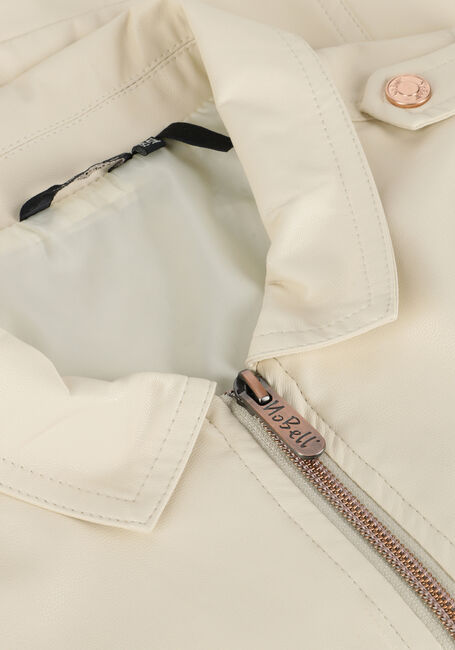 Ecru NOBELL Gilet BOWIE FAKE LEATHER BIKE GILETTE Ecru NOBELL Gilet BOWIE FAKE LEATHER BIKE GILETTE - large