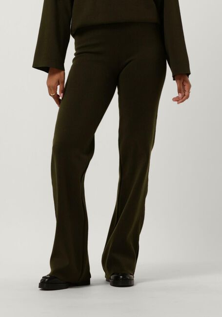 ANOTHER LABEL Pantalon VARIT KNITTED PANTS Vert foncé - large