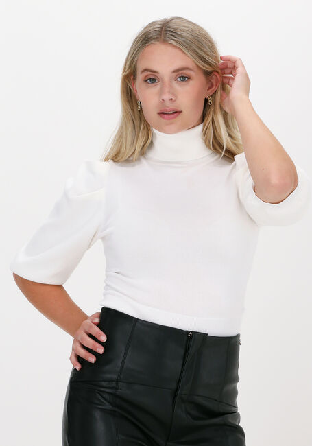 LIU JO Pull MAGLIA CHIUSA BASIC en blanc - large