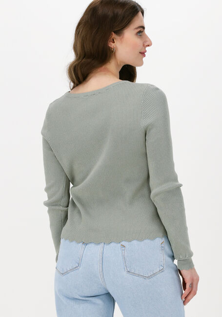 Groene OBJECT Top OBJHARRIET L/S KNIT PULLOVER - large