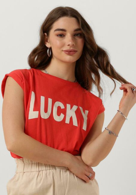 BY-BAR T-shirt THELMA LUCKY en rouge - large
