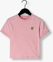 LYLE & SCOTT T-shirt ACID WASH TONAL RINGER FITTED TEE Rose clair - medium