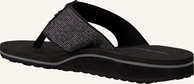 Zwarte TOMMY HILFIGER Slippers ELEVATED METALLIC BEACH SANDAL Zwarte TOMMY HILFIGER Slippers ELEVATED METALLIC BEACH SANDAL - large