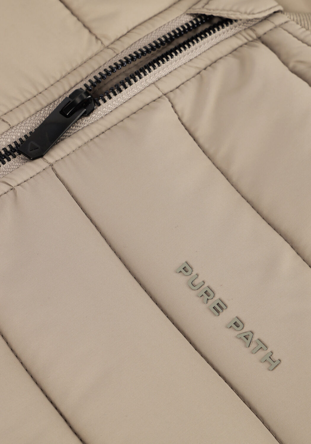 Zand PURE PATH Gewatteerde jas PADDED JACKET WITH FRONT AND SLEEVE POCKETS - large