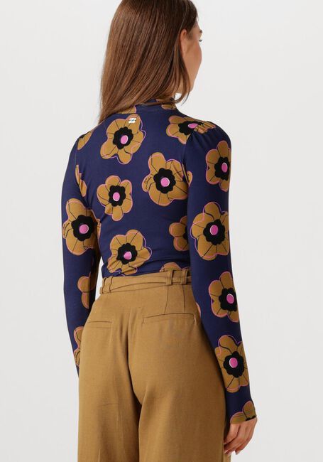 POM AMSTERDAM Pull TURTLENECK - FLEURS PARFAITES Bleu foncé - large