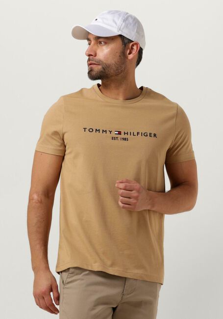 TOMMY HILFIGER T-shirt TOMMY LOGO TEE Kaki - large