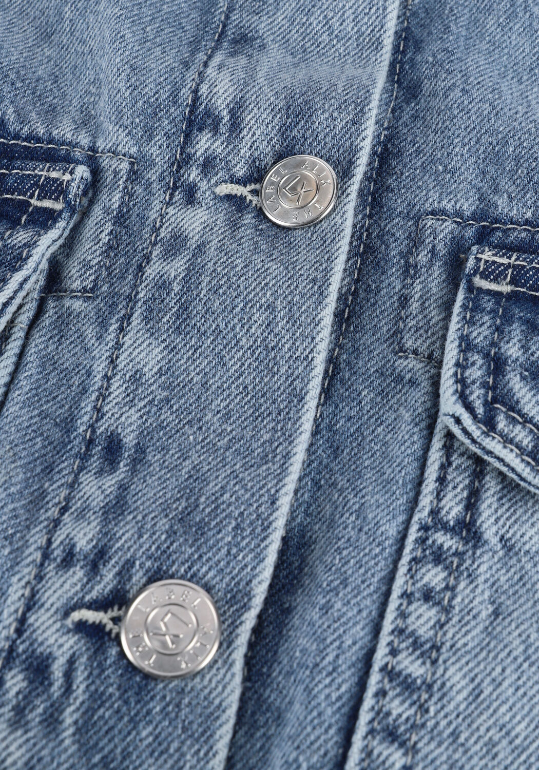 Blauwe ALIX THE LABEL Spijkerjas EMBROIDERD DENIM WAISTCOAT 313 - large