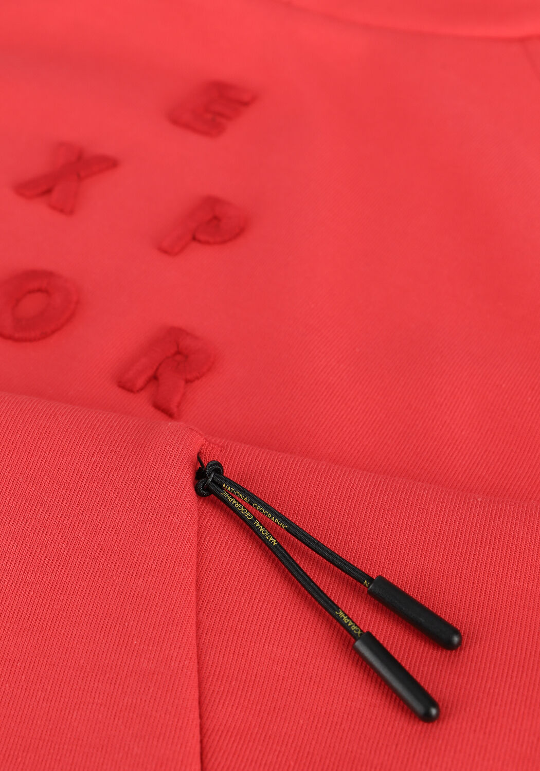 NATIONAL GEOGRAPHIC Chandail CROPPED HOODY en rouge - large