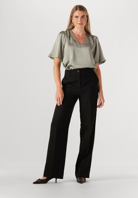 Groene NEO NOIR  LARGO HEAVY SATEEN BLOUSE - large
