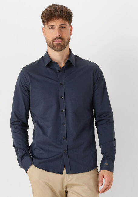CAST IRON Chemise décontracté LONG SLEEVE SHIRT TWILL JERSEY 2 TONE en noir - large