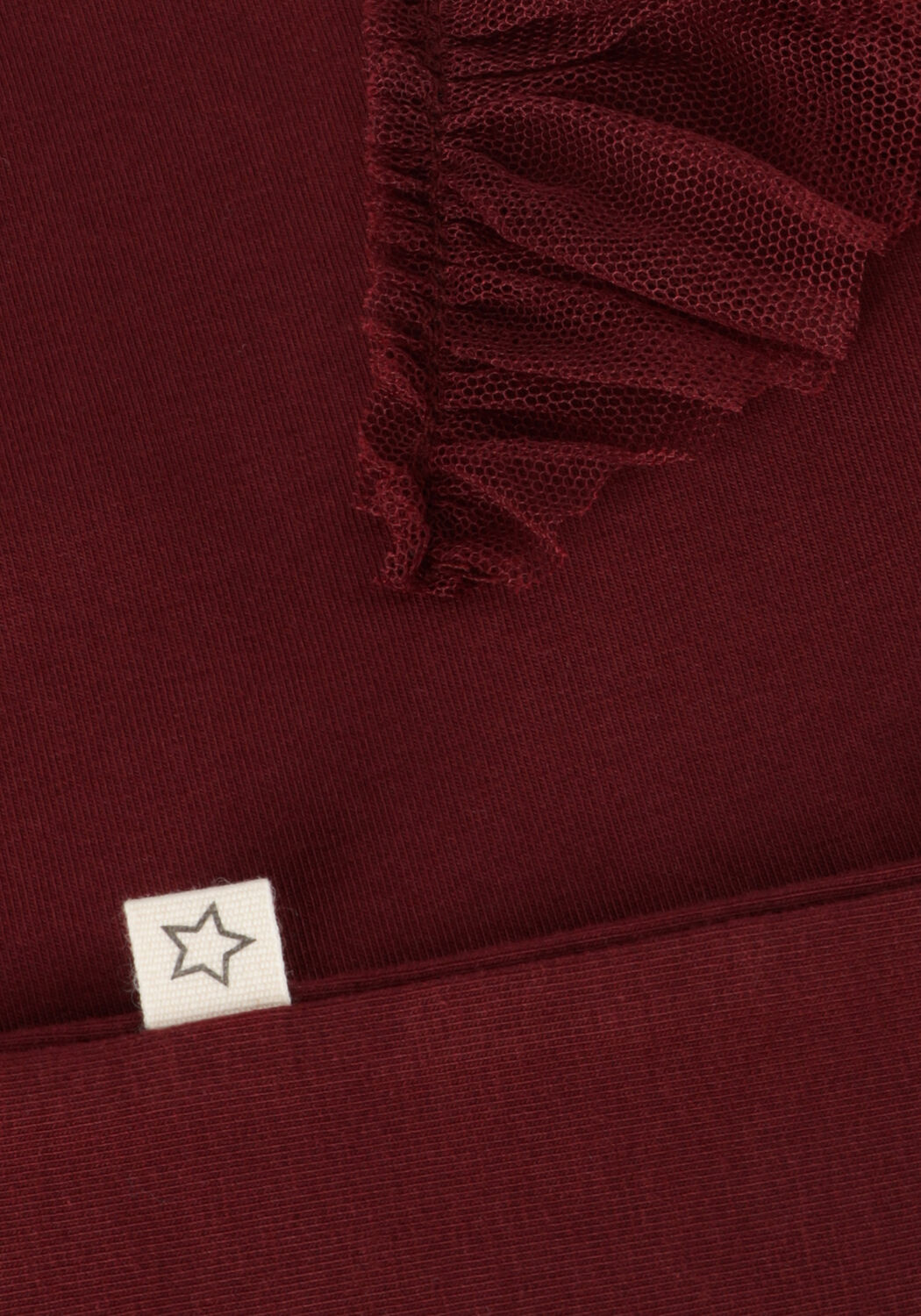 YOUR WISHES TULE LONGSLEEVE Hauts & T-shirts Bordeaux - large