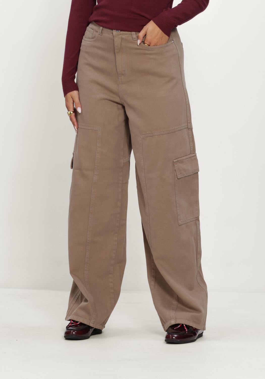 Zand OBJECT Cargobroeken OBJLULVA MW OS PANT 147 - large