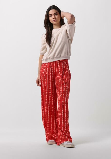 Rode BY-BAR Wijde broek BENJI RED GROOVE PANT Rode BY-BAR Wijde broek BENJI RED GROOVE PANT - large