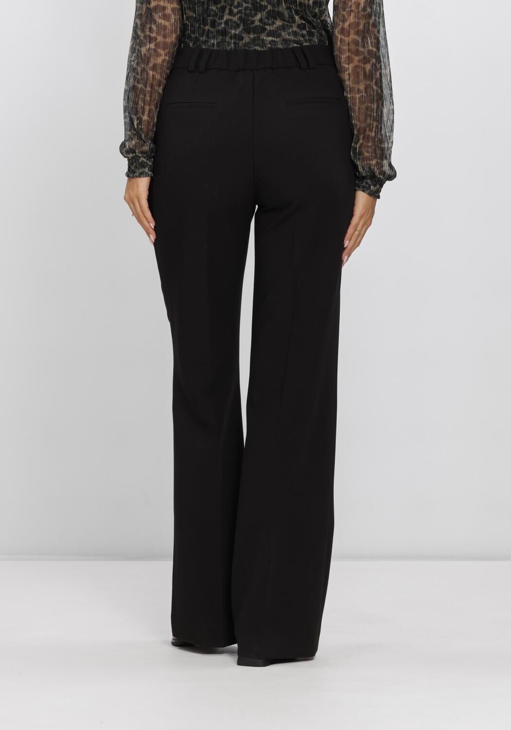 Zwarte AAIKO Wijde broek CHANTALLE RPES 345 - large