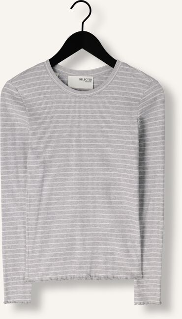 SELECTED WOMEN SLFANNA LS CREW NECK TEE STR SELECTED WOMEN SLFANNA LS CREW NECK TEE STR - large