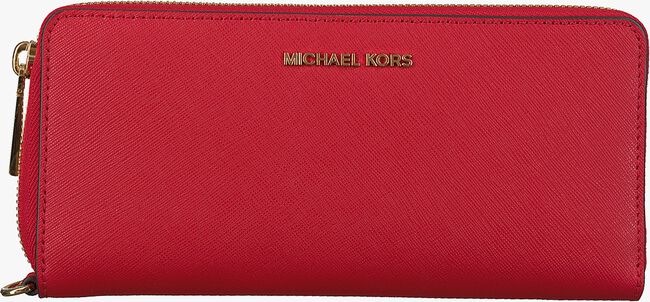 MICHAEL KORS Porte-monnaie TRAVEL CONTINENTAL en rouge - large