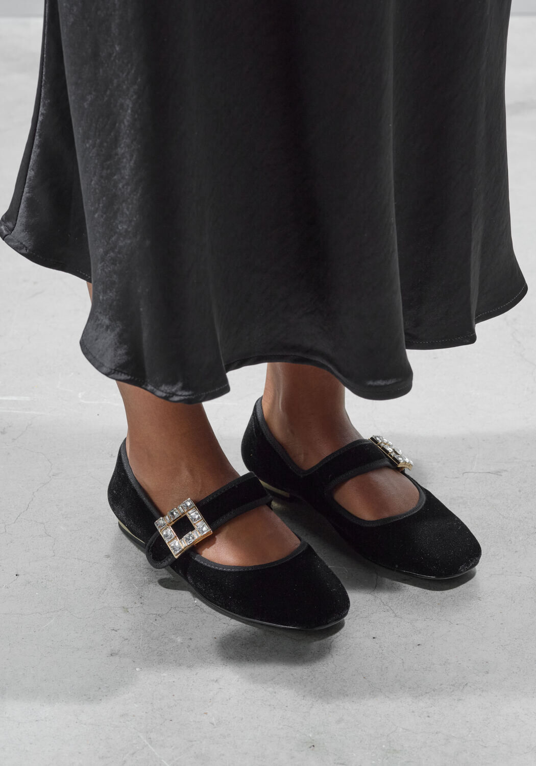 STEFANO LAURAN BAILARINA ADORNO Ballerines en noir - medium